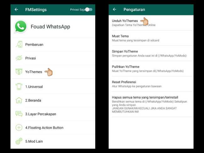 Cara Install Fouad WhatsApp di Android