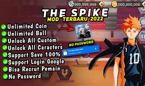Fitur Menarik yang Ditawarkan The Spike Mod Apk Unlock All Characters