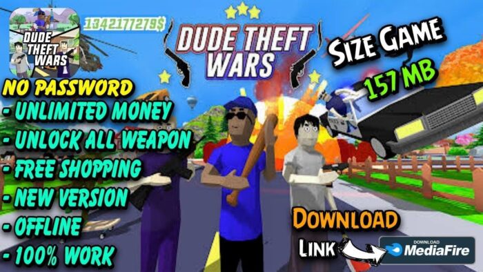 Link Unduh Dude Theft Wars Mod Apk
