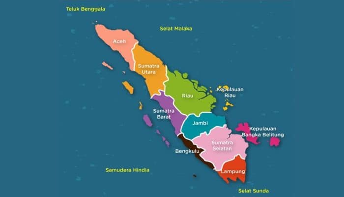 1. Peta Provinsi Di Pulau Sumatera