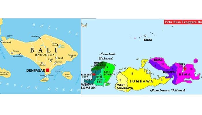 4. Peta Provinsi pada Pulau Nusa Tenggara dan Bali