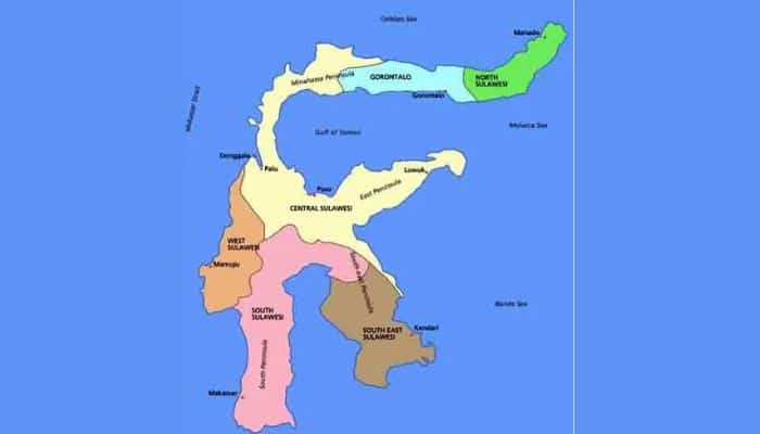 5. Peta Provinsi pada Pulau Sulawesi