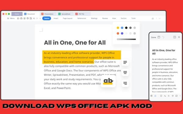 Download WPS Office Apk Mod Dengan Mudah