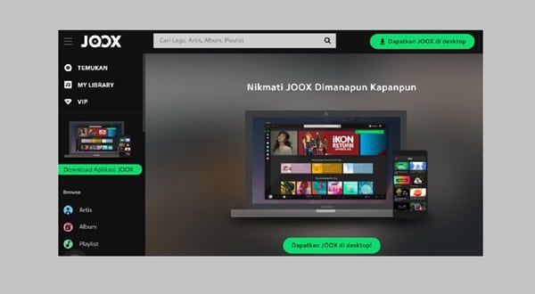 Fitur Joox Mod Apk VIP Premium