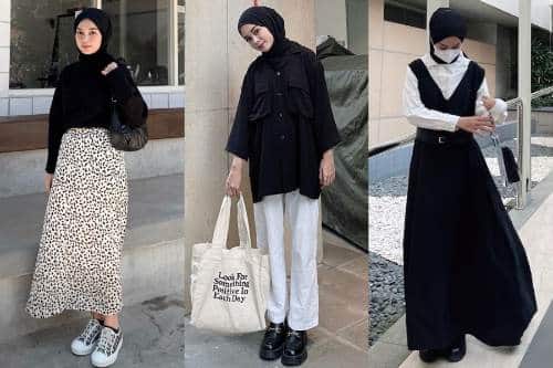 8-Outfit-Monokrom-Hijab