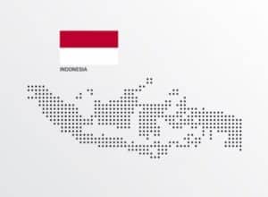ilustrasi peta negara Indonesia