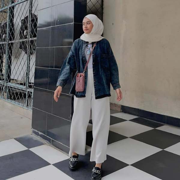 Outfit-Jaket-Jeans-Hijab