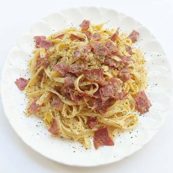 Resep-Fettucini-Carbonara-Smoked-Beef
